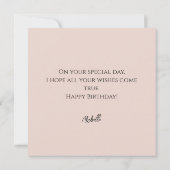 Himbeeren Aquarellbilder Karte (Rückseite)