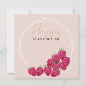 Himbeeren Aquarellbilder Karte (Vorderseite)