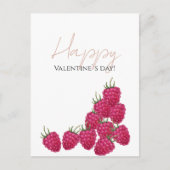 Himbeeren Aquarellbilder Postkarte (Vorderseite)