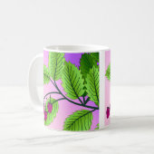Himbeeren auf einem Zweig Kaffeetasse (Vorderseite Links)