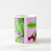 Himbeeren auf einem Zweig Kaffeetasse (Mittel)