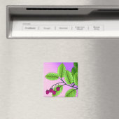 Himbeeren auf einem Zweig Magnet (In Situ (Geschirrspüler))