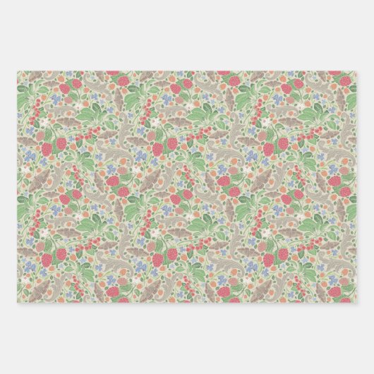 Himbeeren Butterfisch Johannes Johannes Erdbeeren  Geschenkpapier Set (Vorderseite)