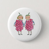Himbeeren Button (Vorderseite)