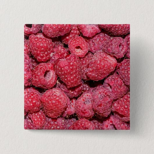 Himbeeren Button (Vorderseite)