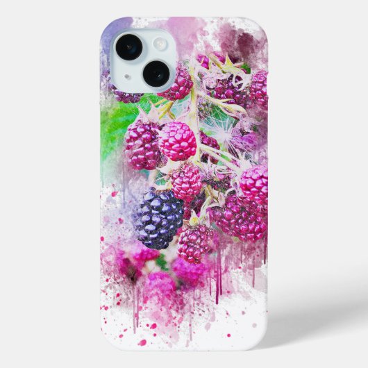 Himbeeren Case-Mate iPhone Hülle (Rückseite)