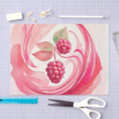 Himbeeren Dekoupage Tissue Seidenpapier (Handwerk)