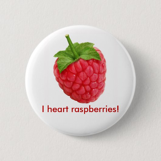Himbeeren des Herzens I! Button (Vorderseite)