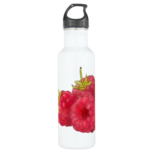 Himbeeren Edelstahlflasche (Vorderseite)