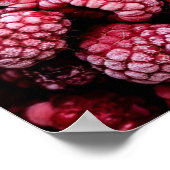 Himbeeren Fresh Red Poster (Ecke)