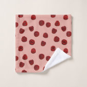 Himbeeren, frisch badhandtuch set (Waschlappen)