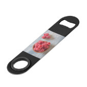 Himbeeren, frisch in einer Schüssel Speedflaschenöffner (Rückseite Schrägansicht)