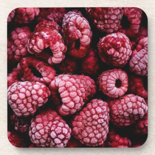 Himbeeren frisch Rot Getränkeuntersetzer