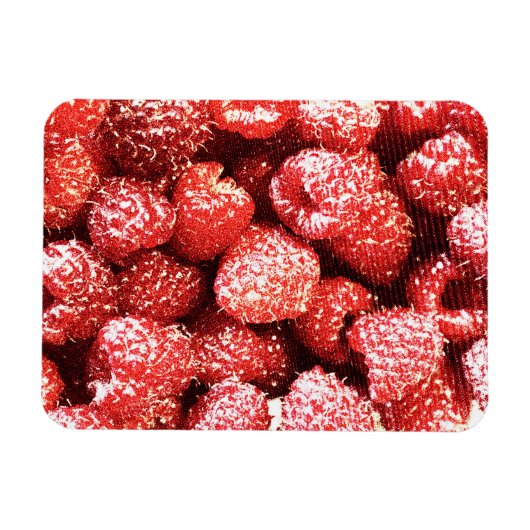 "Himbeeren Früchte" Niedliches Foto. Jetzt kaufen Magnet (Horizontal)