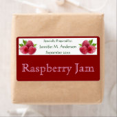 Himbeeren, Gerahmt in Red Homemade Food (Insitu)