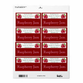 Himbeeren, Gerahmt in Red Homemade Food (Vorne)