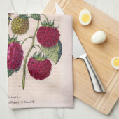 Himbeeren Geschirrtuch (Viertel Falte)