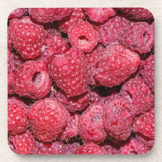 Himbeeren Getränkeuntersetzer (Vorderseite)