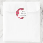 Himbeeren Glühen Früchte Backen Küche Geschenk.. Runder Aufkleber (Tasche)