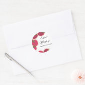 Himbeeren Glühen Früchte Backen Küche Geschenk.. Runder Aufkleber (Umschlag)