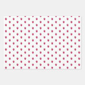 Himbeeren Handbemaltes Wasserfarbmuster Geschenkpapier Set (Vorderseite 3)