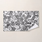 Himbeeren, handgezeichnet badhandtuch set (Handtuch)