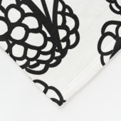 Himbeeren, handgezeichnet fleecedecke (Ecke)