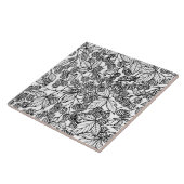 Himbeeren, handgezeichnet fliese (Seite)