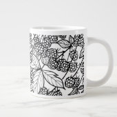 Himbeeren, handgezeichnet Jumbo-Tasse (Rechts)