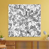Himbeeren, handgezeichnet leinwanddruck (Insitu (Wohnzimmer))
