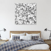 Himbeeren, handgezeichnet leinwanddruck (Insitu (Schlafzimmer))