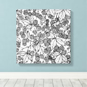 Himbeeren, handgezeichnet leinwanddruck (Insitu (Holzboden))