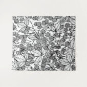 Himbeeren, handgezeichnet wandteppich (Vorderseite (Horizontal))