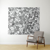 Himbeeren, handgezeichnet wandteppich (Beispiel (Horizontal))