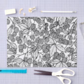 Himbeeren handgezeichnetes Musterpapier Seidenpapier (Handwerk)