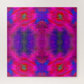 Himbeeren-Haube  Psychedelisches Puzzle (Horizontal)