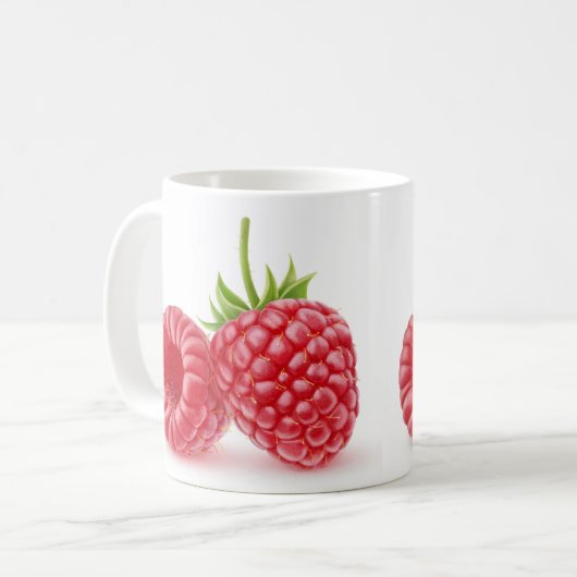 Himbeeren Kaffeetasse (Vorderseite Links)