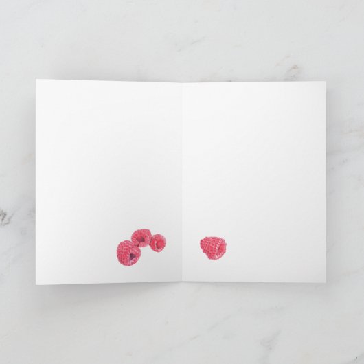 Himbeeren-Karte Karte (Innenseite)