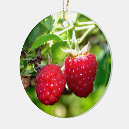Himbeeren Keramikornament (Links)