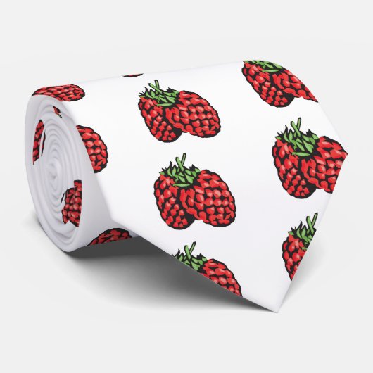 Himbeeren Krawatte (Gerollt)