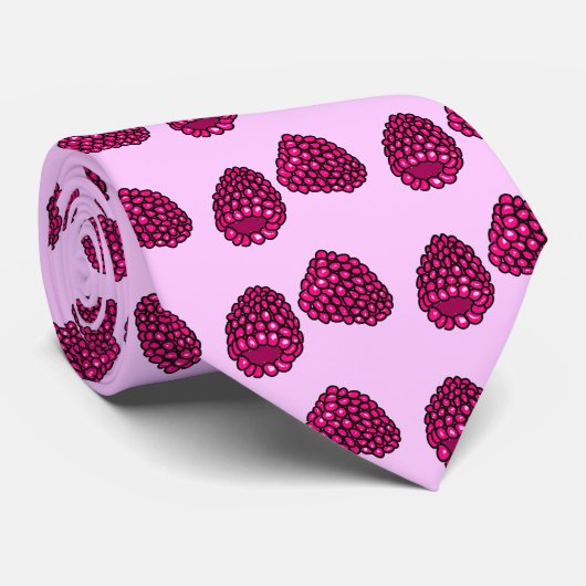 Himbeeren Krawatte (Gerollt)