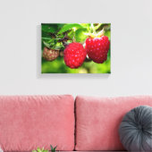 Himbeeren Leinwanddruck (Insitu (Wohnzimmer))