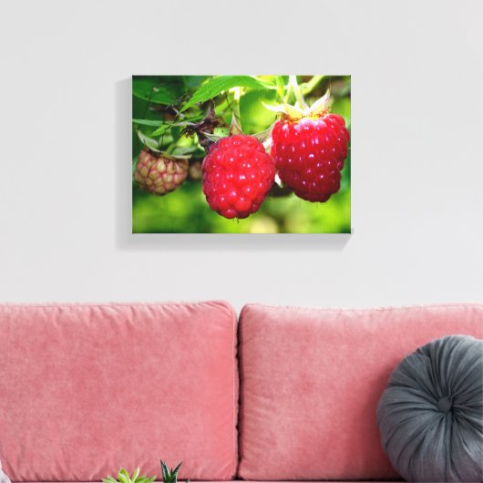 Himbeeren Leinwanddruck (Insitu (Wohnzimmer))