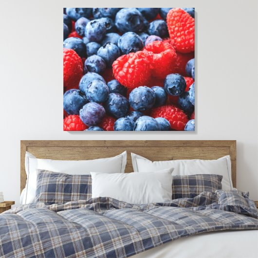 Himbeeren Leinwanddruck (Insitu (Schlafzimmer))
