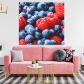 Himbeeren Leinwanddruck (Insitu (Wohnzimmer))