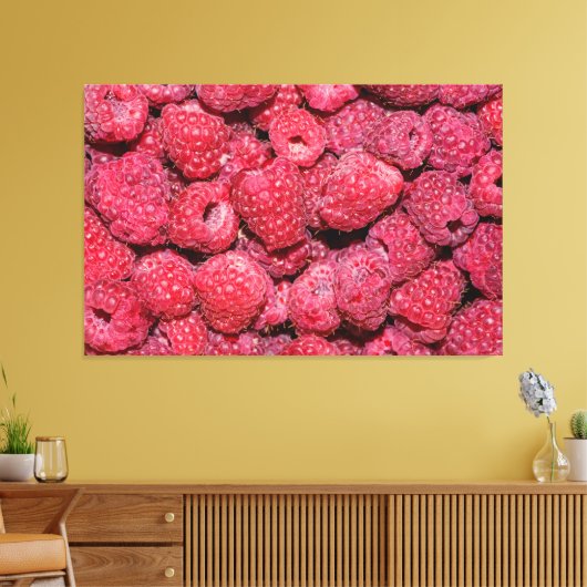 Himbeeren Leinwanddruck (Insitu (Wohnzimmer))