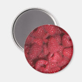 Himbeeren Magnet (Vorderseite/Rückseite)