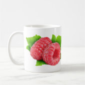 Himbeeren mit Blätter Kaffeetasse (Links)