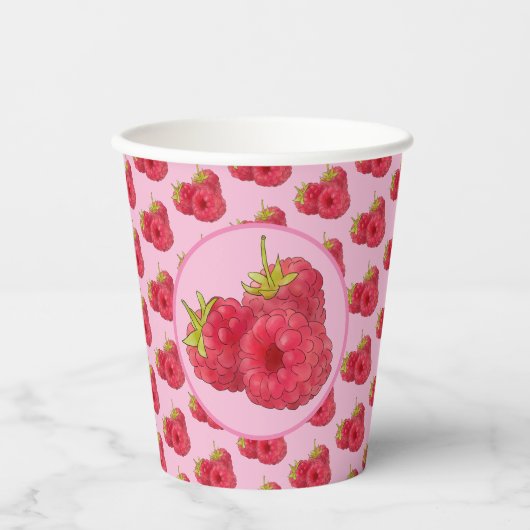 Himbeeren  pappbecher (Vorderseite)