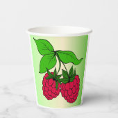 Himbeeren Pappbecher (Rückseite)